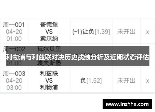 利物浦与利兹联对决历史战绩分析及近期状态评估